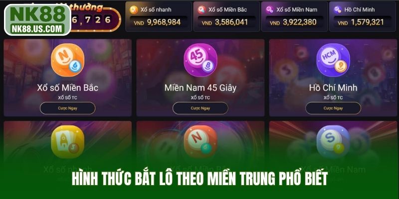 Hình thức bắt lô theo miền Trung phổ biết