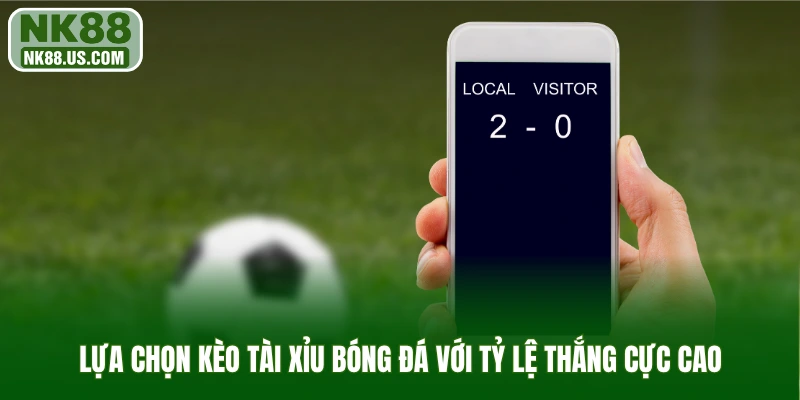 Lựa chọn kèo tài xỉu bóng đá với tỷ lệ thắng cực cao